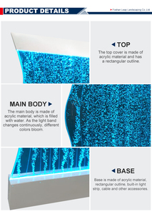 Nuovo disegno partizione dello schermo di colore di <span class=keywords><strong>acqua</strong></span> che cambia la luce acrilico parete della bolla - Product Image 6