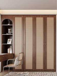 CBMmart Rattan Organizer in legno laminato a piedi in armadio con finitura superficiale in melamina armadio su misura per armadio - Product Image 3