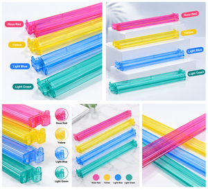 High Quality Rose Pink Clear <b>PS</b> American Mahjong Tile Rack Pusher Set MJ4 Model Durable for 4 Players Hot Selling - Product Image 6