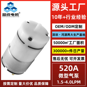Bomba de Aire DC Miniatura Heyuan Pincheng 520 de 24V para Baño de Pies, Bomba de Presión Negativa para Masajeador de Pies, Caudal de 4Lpm - Product Image 3