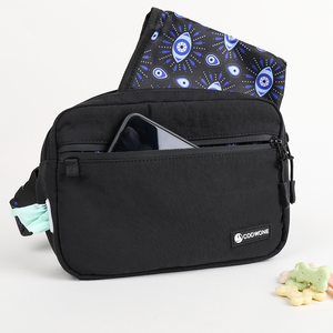 कस्टम लोगो बेल्ट फैनी पैक कुत्ते बोम बैग क्रॉसबॉडी जिपर कमर बैग पालतू प्रशिक्षण - Product Image 2