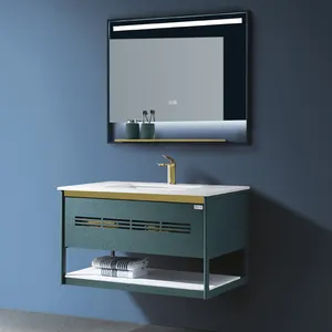 BNITM奢华设计脸盆橱柜浴室梳妆台60英寸单水槽卧室家具套装