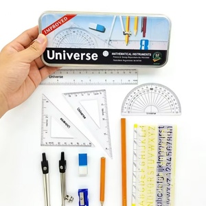 Hot Sale 13PCS Student Geometry Compass Divider Math Set for School Math Learning Education Essential Student <b>Drawing</b> Math Set - Product Image 3
