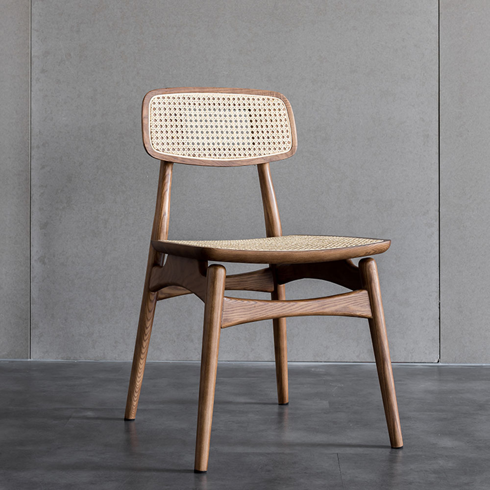 wholesale High Back Wood Luxury Nordic Chair Home Furniture Rattan Wicker Chairs Wooden Dining Chairs