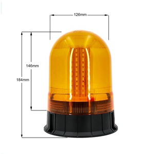 Luz estroboscópica DE EMERGENCIA LED ámbar, lámpara de advertencia de Material de PC con energía Solar para montacargas, luz de baliza de peligro de seguridad - Product Image 2