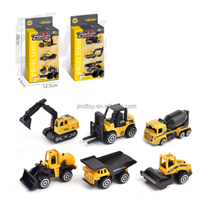1:64 Mini roues de voiture en alliage moulé sous pression Jouets miniatures de voiture Excavator Dump Metal Vehicle Toys - Product Image 3