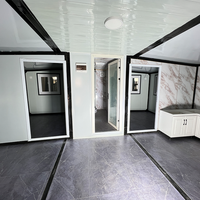Maisons préfabriquées pliables de 40 pieds et 20 pieds, villas extensibles, 3 chambres, résistantes aux ouragans, avec salle de bain, conteneur d'expédition, maison en Chine