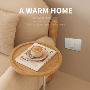 Saklar dinding tombol tekan sakelar Dinding 1 Gang 1/<span class=keywords><strong>2</strong></span> aman Material PC tahan api standar Amerika Selatan sakelar dinding kontrol cahaya - Product Image 2