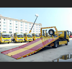 Camión de Remolque con Plataforma Plana de 4.5 Toneladas 4x2, Remolque Ligero con Bandeja Inclinable para <span class=keywords><strong>2</strong></span> Autos, para Rescate en Carretera - Product Image 3