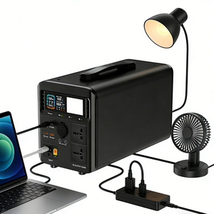 เครื่องกำเนิดไฟฟ้าพลังงานแสงอาทิตย์ 1200W แบบพกพาสำหรับใช้ในบ้าน ระบบแบตเตอรี่สำรองพร้อมแผงโซลาร์เซลล์ซิลิคอน แบตเตอรี่ลิเธียมสำหรับใช้งานกลางแจ้ง ระบบ MPPT - Product Image 3