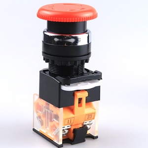 LA38-11ZS Botón Pulsador de Parada de Emergencia de 22mm Tipo Hongo Autoblocante Rojo 1NO1NC - Product Image 2