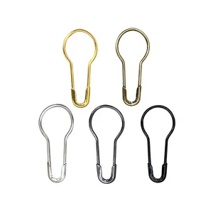 Factory Direct Sale Spot High Quality And Rustless gourd shaped safety pins for garment hangtags metal pear shaped pins bulb