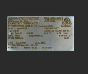 มอเตอร์ SEW -EURODRIVE รุ่น KA87 R57 DRN112M4/TH 5.4 แรงม้า 1800 รอบต่อนาที 60 เฮิรตซ์ ประสิทธิภาพระดับพรีเมียม TEFC สแตนเลสสตีล อุปกรณ์ 3 เฟส - Product Image 1