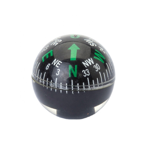 Boussole ronde en plastique pour véhicule, 28 mm, forme de boule en acrylique, poignée de boussole, boussole pour voitures - Product Image 3