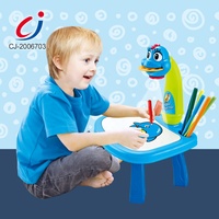 Table de Dessin à Projection LED pour Enfants, Table d'Apprentissage à Projection LED, Table de Dessin à Projection Artistique pour Enfants