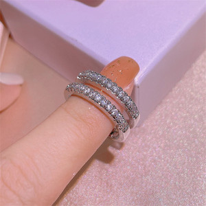 แหวนทอง 14k ชุบทองแดงคุณภาพสูง ประดับเพชรโมอิสซาไนต์ 1 กะรัต ดีไซน์แบบ Eternity Band สำหรับผู้หญิง ทันสมัย ขายส่ง - Product Image 4