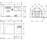 Casa Prefabricada de Acero de Instalación Rápida, Villa de Lujo Prefabricada de Dos Pisos, Casa Prefabricada en Forma de A, Casa Prefabricada Triangular