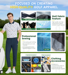 Hochwertige OEM-Stickerei 88% Polyester 12% Spandex Herren Slim Fit Design Sublimations-Anpassbares Golf-Polo - Product Image 6