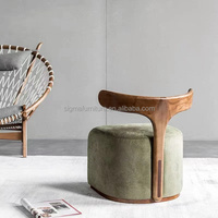 Chaise de canapé moderne sans accoudoirs Chaise de salon de loisirs Canapé en tissu de velours Chaise en corne de cerf pour la chambre à coucher et le bureau