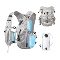 Gilet de réduction de température 17°C pour le cyclisme, la randonnée et la course à pied, 2L, sans BPA, étanche, anti-fuite, avec 3 blocs réfrigérants amovibles