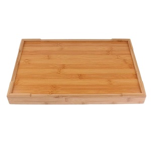 Bandeja de servicio de madera natural hecha a mano ecológica para utensilios de cocina marca artesanal Moon Rise más vendida precio al por mayor de La India - Product Image 5