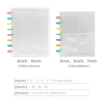 Carpeta de Archivo con Clip RINGNOTE PP con Grabado en Relieve e Impresión por Transferencia Térmica para Almacenamiento de Fotos de Ídolos de Kpop, Álbum de Colección