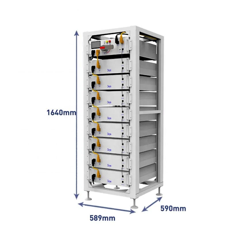Ip20 Ess Rack Deye ESS High Voltage 3U LiFePO4 Battery Module 5.12KWh for Solar ...