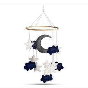Neutral niños bebé decoraciones cuarto <span class=keywords><strong>de</strong></span> niños ecológico hecho a mano colgante niño fieltro espacio musical <span class=keywords><strong>cuna</strong></span> <span class=keywords><strong>de</strong></span> bebé móvil - Product Image 2