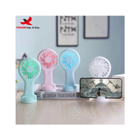 Ventilador de Mano Eléctrico FENGFLY RL-787 RTS, Ventilador Personal USB Recargable, Mini, Bonito, 3 Velocidades, 400mAh, 2-4 Unidades