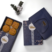 Boîte d'emballage alimentaire pour gâteaux de lune, boîte à pâtisserie personnalisée pour gâteaux, biscuits de Noël, sushis avec pelliculage mat et logo