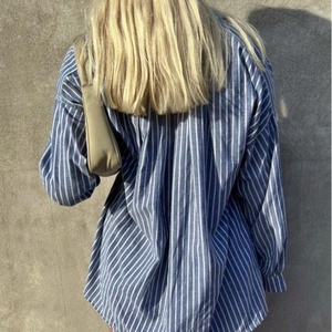 New Arrivals Striped <b>Linen</b> Two-Piece <b>Set</b> Casual Turn Down Collar <b>Linen</b> Shirt Elastic Waist <b>Linen</b> A-Line Short <b>Linen</b> <b>Set</b> - Product Image 2