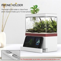 Zaehetian — Mini Aquarium acrylique USB à usage domestique, petit réservoir de poissons de bureau