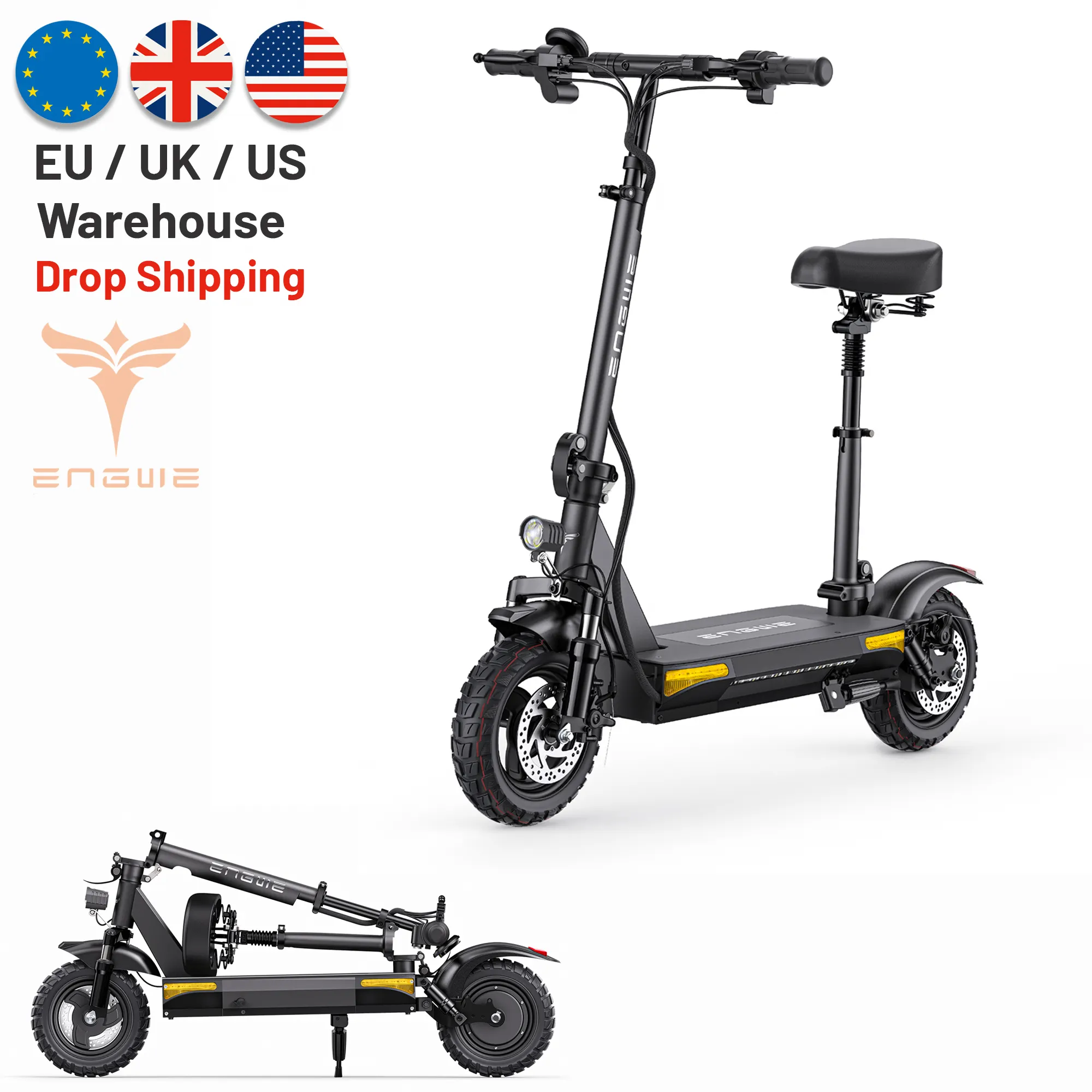 ENGWE S6 Scooter Electric 6.5in Tire Newest 500W 700W Motor 48V 15.6Ah Battery E Scooter Foldable Scooter Two Wheel Off Road