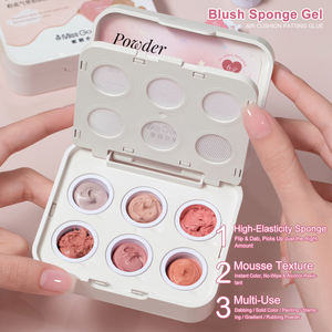 Missgooey - Cojín de Gel de 6 Compartimentos para Rubor de Alta Pigmentación, Efecto <span class=keywords><strong>Degradado</strong></span>, para Arte de <span class=keywords><strong>Uñas</strong></span>, Efecto Ombré - Product Image 2