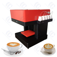 Máquina impresora de alimentos de 4 tazas de altura de detección automática Impresora de café Latte Art comestible