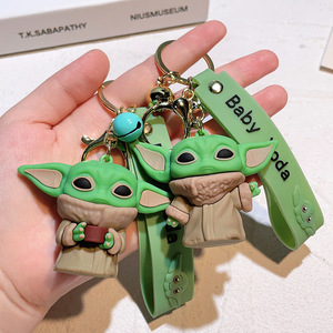 <span class=keywords><strong>Porte</strong></span>-clés PVC Star Wars Samouraï Noir <span class=keywords><strong>Yoda</strong></span> Bébé, Pendentif de Voiture, Accessoire, <span class=keywords><strong>Porte</strong></span>-clés Lisible - Product Image 2