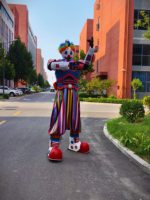Costume LED Lumineux de Clown Robot sur Échasses en Soie, Coton et Polyester pour Homme Adulte, pour Carnaval, Soirée Rave, Scène et Bar