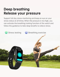 Montre connectée tendance HD pour le sport, femmes et hommes, FIT8, fréquence cardiaque, oxygène sanguin, bracelet de fitness intelligent de haute qualité, écran complet HD 1,47 pouces - Product Image 6