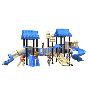 Jeux à thème pour enfants Équipement Jeux Toboggan en plastique extérieur Bébé Équipement pour enfants Maison Aire de jeux extérieure pour la maternelle - Product Image 2