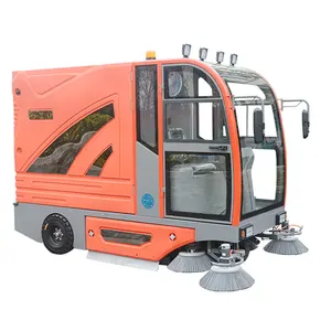 TS20 High Quality Control Electric Large Sweeper With Street Cleaning Cart