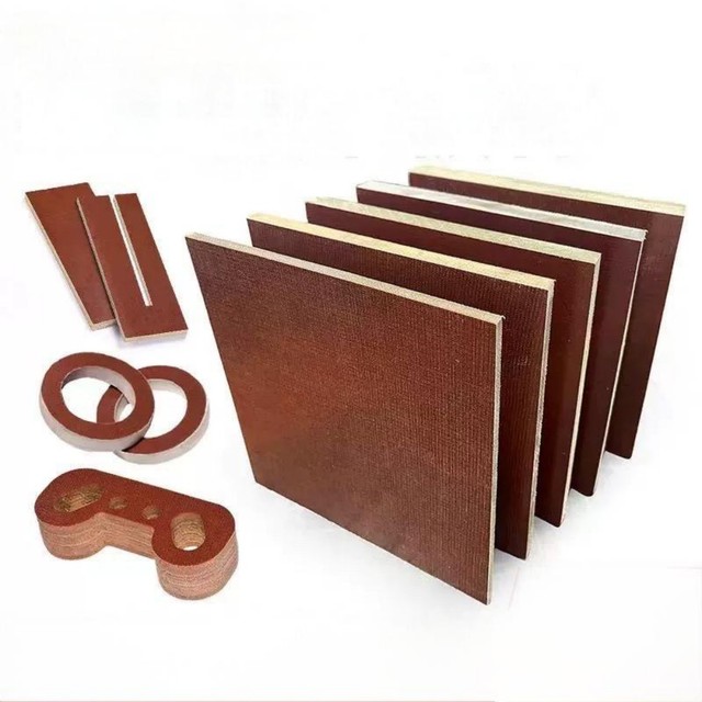 Brown 3025 Phenolic Laminate Bakelite Sheets Cotton Cloth Sheet Industrial Electronic Grade Customizable Insulation Materials