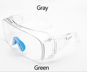 Lunettes de sécurité de haute qualité, belles, transparentes, entièrement fermées, anti-buée, anti-éblouissement, en PP, pour la protection contre les UV - Product Image 2