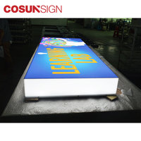 Boîte à lumière LED autoportante, étanche et anti-poussière, présentoir publicitaire lumineux pour restaurant et drive-in, couleur personnalisable