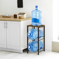 Support de rangement populaire pour bouteilles d'eau de salon, étagère de rangement d'eau à trois niveaux, support de rangement d'eau pour bureau
