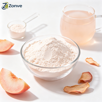 OEM Superfood Perzikpoeder Lichtroze Perzik Fruitpoeder Perzikvruchtensap Poeder Bulk Perzik Fruitpoeder