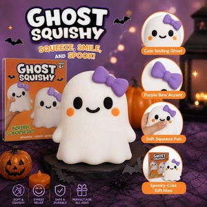 Jouet Squishy Fantôme Amusant et Moelleux pour Halloween, Fantôme Blanc Smushmart à Presser, Jouet Sensoriel Anti-Stress, Fantôme Squishy Géant - Product Image 6