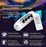Bincolor BC-354RF – Contrôleur 4 canaux RVBW à changement de couleur avec télécommande RF sans fil, modèle DIY très populaire