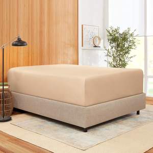 Drap-housse Royal Comfort Full XL Beige 100 % Coton 800 Fils Par Pouce Carré Poches Extra Profondes Usage Domestique - Product Image 2