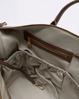 Sac à main de luxe en cuir PU 3-en-1 portable pour femme, sac à dos, sac à bandoulière, sac de voyage quotidien pour maman avec sangles de poussette, OEM BSCI