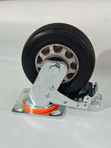 4 5 6 8 Inch Durable Grey Rubber Caster Wheel for Trolley and <b>Workbench</b> Stability Heavy Duty Casters from Vietnam - Product Image 4